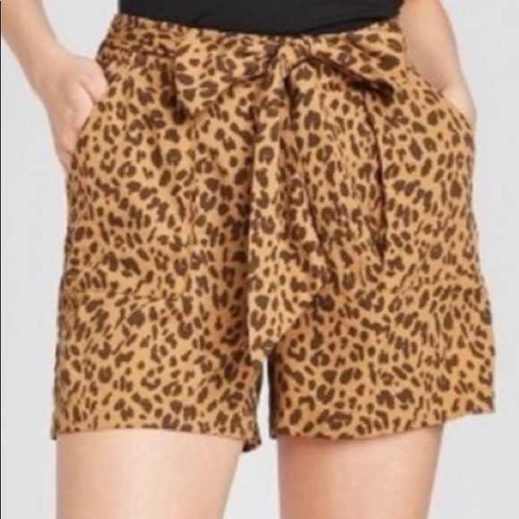 A New Day animal print dressy shorts. Size XS. - Picture 2 of 7